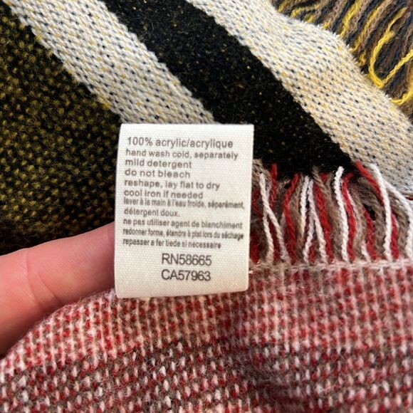 Thick Square Fringe Scarf​ - Picture 7 of 7